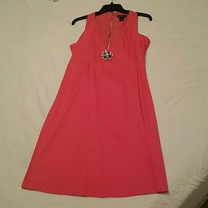 Coral knee length dress